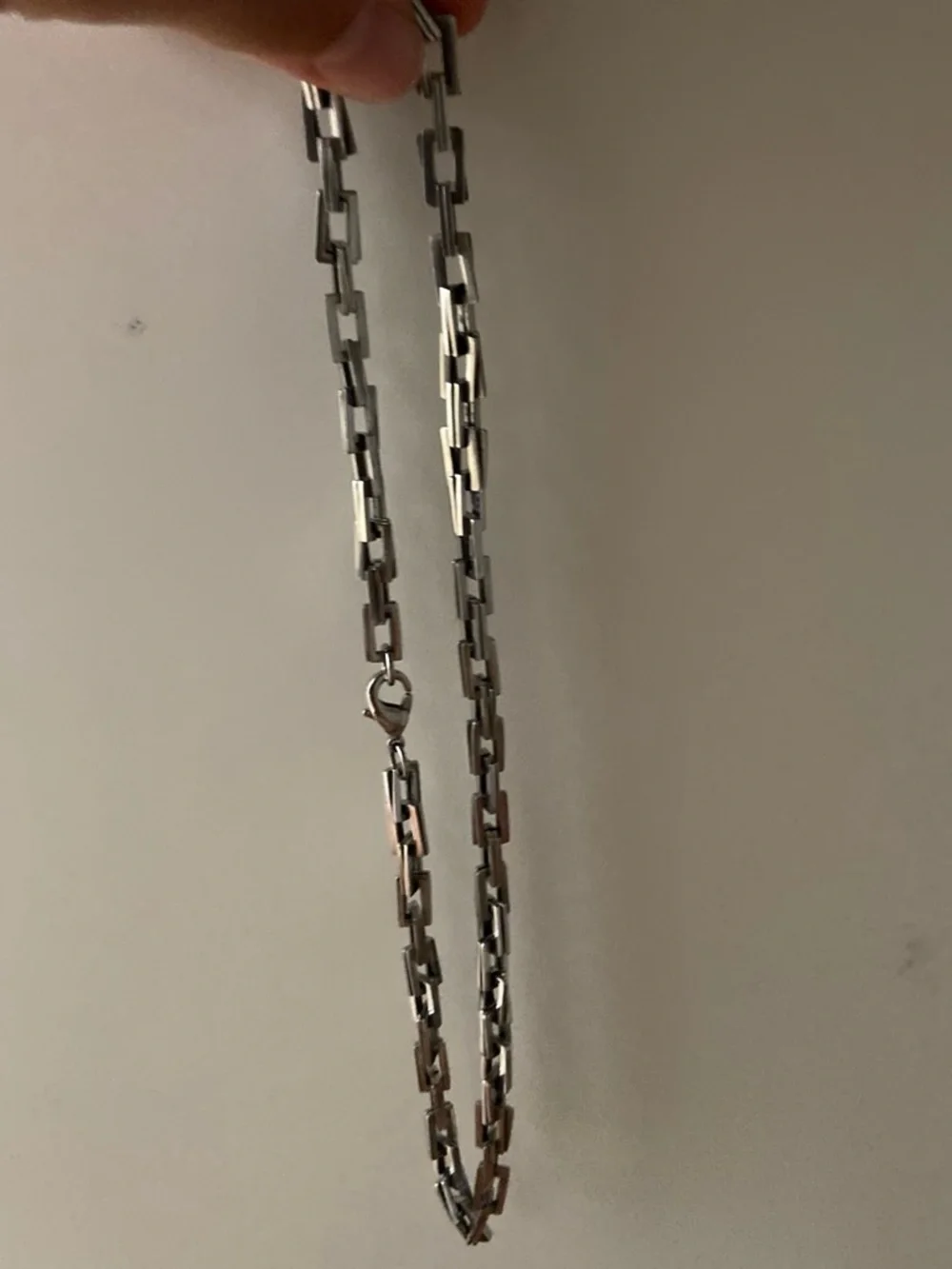 Men's Silver Chain Necklace - Modern Link Design